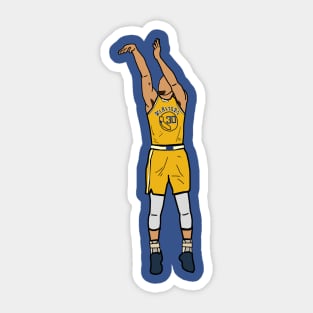 Steph Curry Jumpshot - NBA Golden State Warriors Sticker